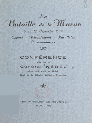 cover image of La bataille de la Marne, 6 au 12 septembre 1914